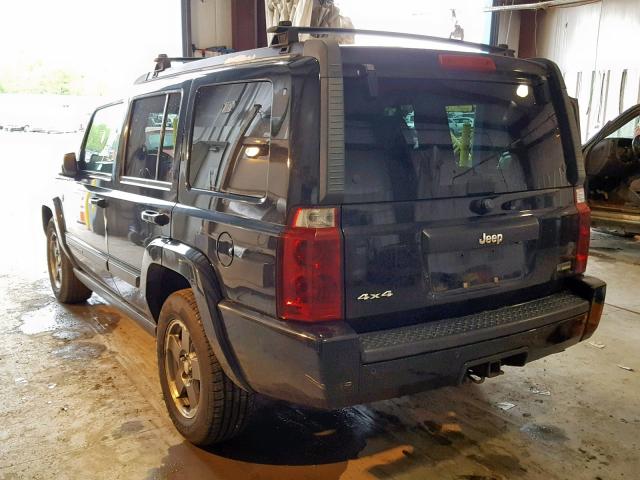1J8HG48P97C595701 - 2007 JEEP COMMANDER 黑色 照片 3