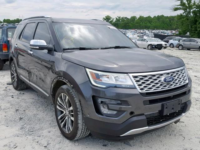 1FM5K8HT0HGC51273 - 2017 FORD EXPLORER P GRAY photo 1