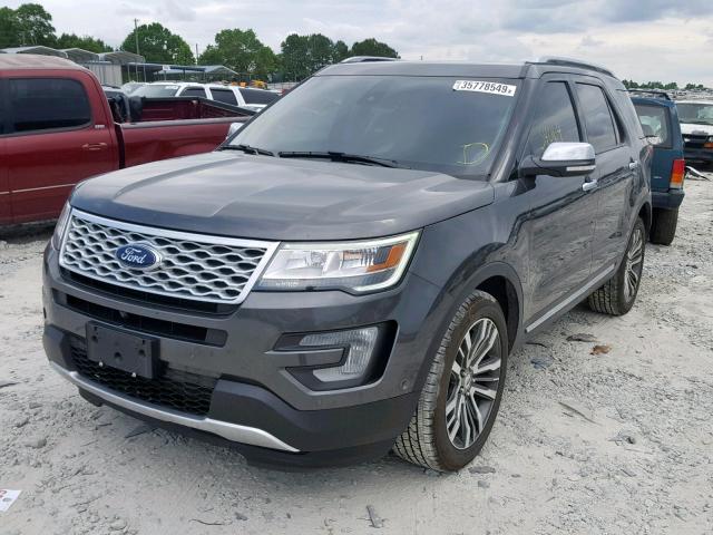 1FM5K8HT0HGC51273 - 2017 FORD EXPLORER P GRAY photo 2