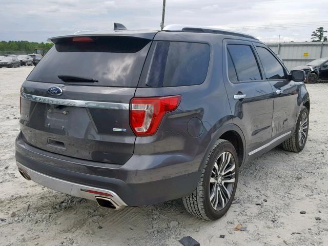 1FM5K8HT0HGC51273 - 2017 FORD EXPLORER P GRAY photo 4