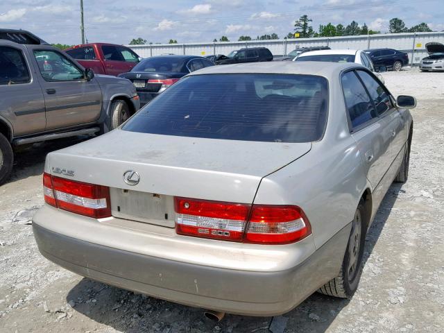 JT8BF28G410313671 - 2001 LEXUS ES 300 GOLD photo 4