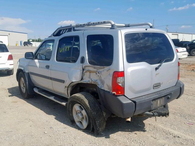 5N1ED28T83C651749 - 2003 NISSAN XTERRA XE SILVER photo 3