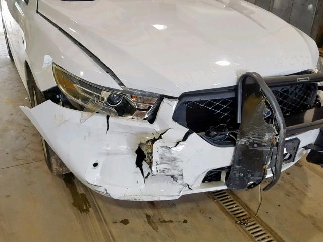 1FAHP2MK9GG128203 - 2016 FORD TAURUS POL WHITE photo 9