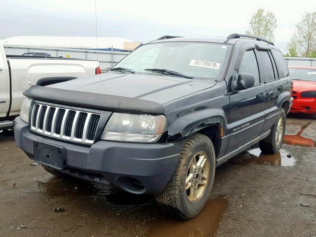 1J4GX48S24C360862 - 2004 JEEP GRAND CHER BLUE photo 2