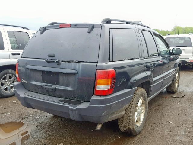 1J4GX48S24C360862 - 2004 JEEP GRAND CHER BLUE photo 4