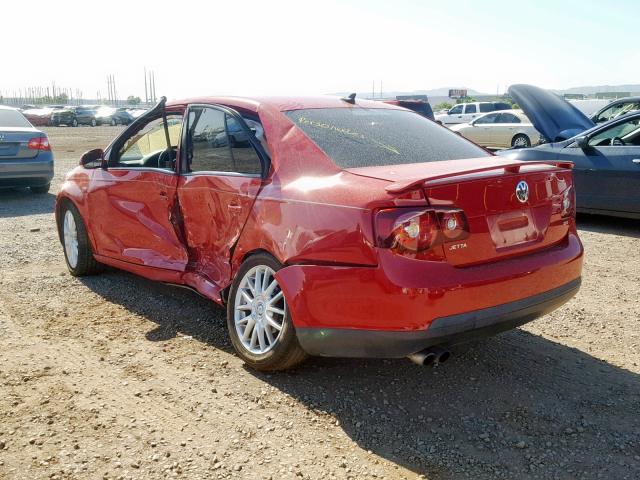 3VWRJ71K79M037289 - 2009 VOLKSWAGEN JETTA WOLF RED photo 3