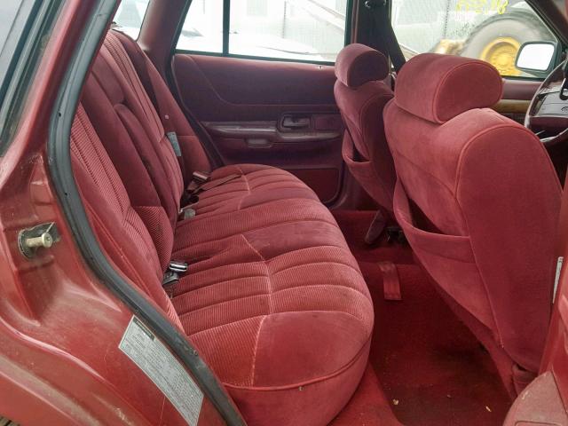 2FACP74W9NX142216 - 1992 FORD CROWN VICT BURGUNDY photo 6