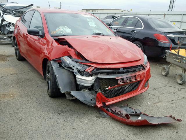 1C3CDFBB3GD635580 - 2016 DODGE DART SXT RED photo 1