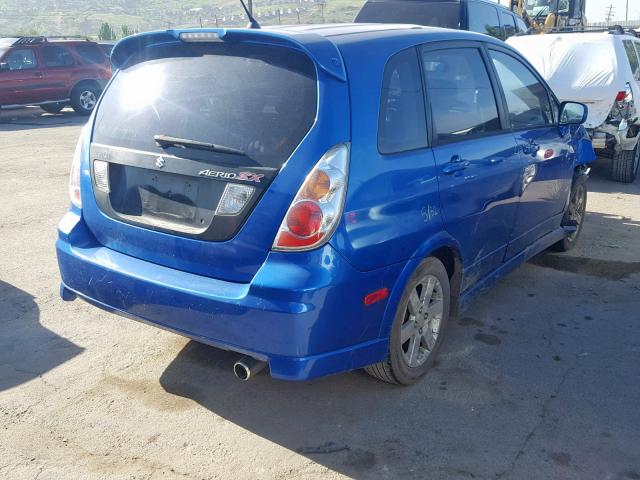 JS2RC61H255301925 - 2005 SUZUKI AERIO SX BLUE photo 4