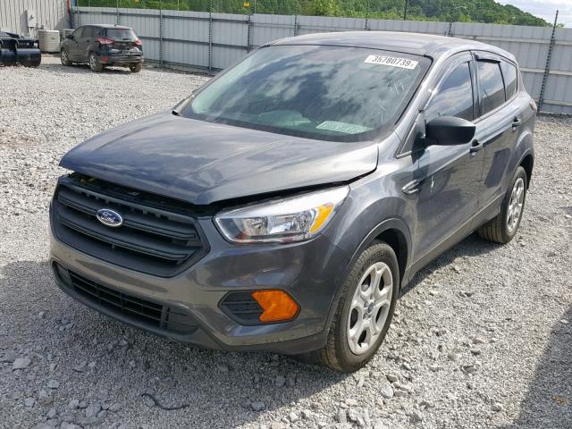 1FMCU0F78HUA09342 - 2017 FORD ESCAPE S GRAY photo 2