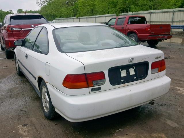 1HGEJ6228VL106532 - 1997 HONDA CIVIC DX WHITE photo 3