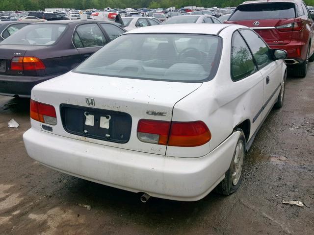 1HGEJ6228VL106532 - 1997 HONDA CIVIC DX WHITE photo 4