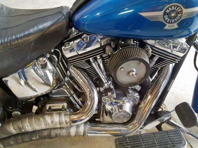 1HD1BXB135Y038682 - 2005 HARLEY-DAVIDSON FLSTFI BLUE photo 7