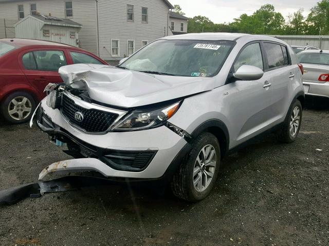 KNDPBCAC9G7859754 - 2016 KIA SPORTAGE L SILVER photo 2