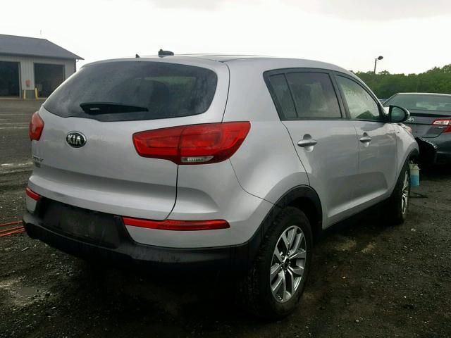 KNDPBCAC9G7859754 - 2016 KIA SPORTAGE L SILVER photo 4