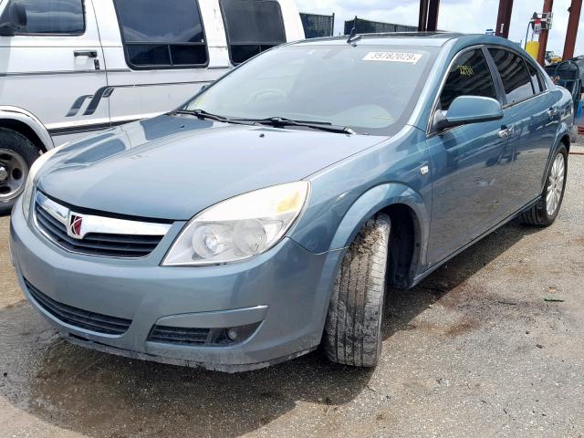 1G8ZX57709F175291 - 2009 SATURN AURA XR GREEN photo 2