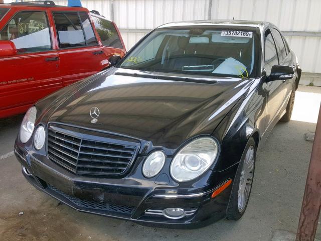 WDBUF56X17B109940 - 2007 MERCEDES-BENZ E 350 BLACK photo 2