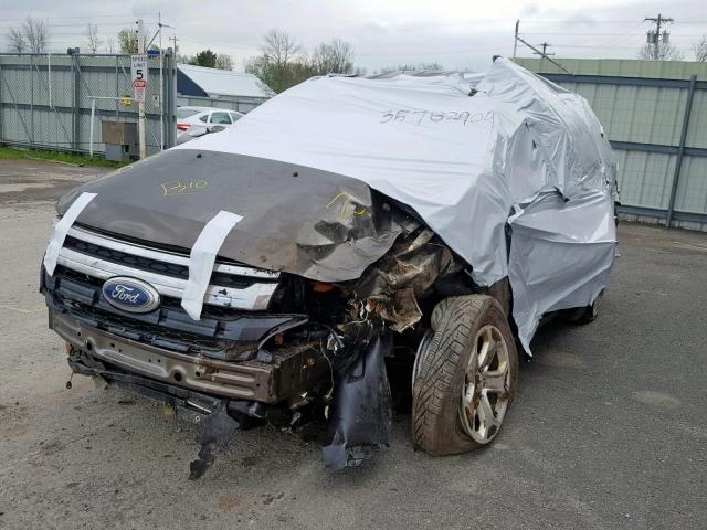 2FMDK4JC2BBA67076 - 2011 FORD EDGE SEL GRAY photo 2