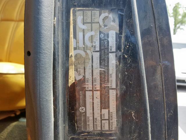 1B4GW12TXFS693115 - 1985 DODGE RAMCHARGER BLACK photo 10