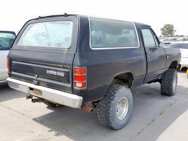 1B4GW12TXFS693115 - 1985 DODGE RAMCHARGER BLACK photo 4