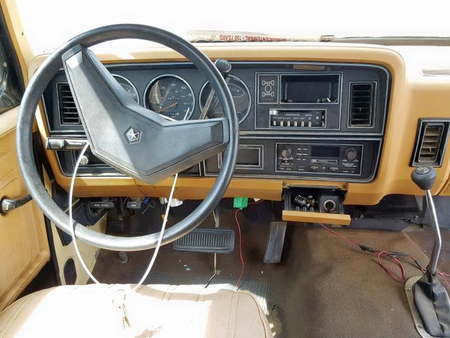 1B4GW12TXFS693115 - 1985 DODGE RAMCHARGER BLACK photo 9