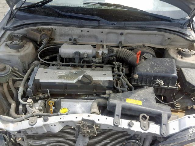 KMHCG45C33U464539 - 2003 HYUNDAI ACCENT GL SILVER photo 7