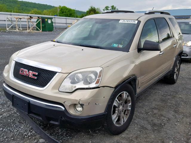 1GKEV13D29J194439 - 2009 GMC ACADIA SLE TAN photo 2