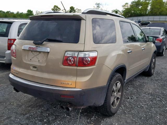 1GKEV13D29J194439 - 2009 GMC ACADIA SLE TAN photo 4