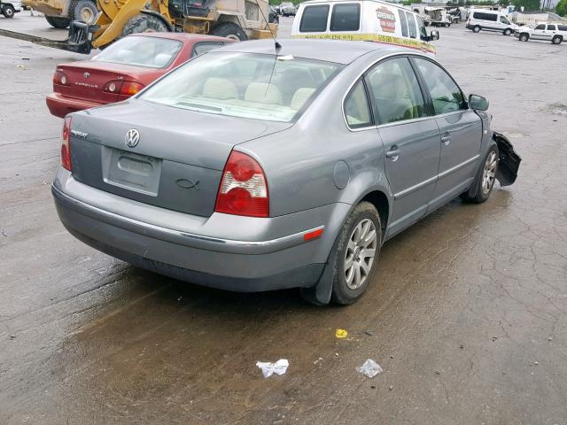 WVWPD63B42P229312 - 2002 VOLKSWAGEN PASSAT GLS GRAY photo 4