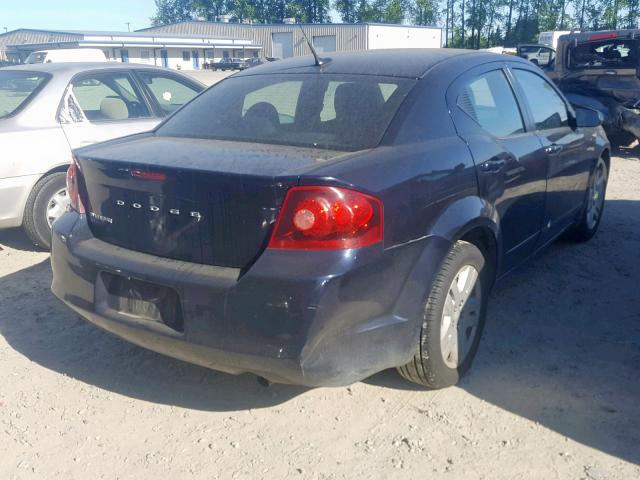 1B3BD4FBXBN548558 - 2011 DODGE AVENGER EX BLUE photo 4