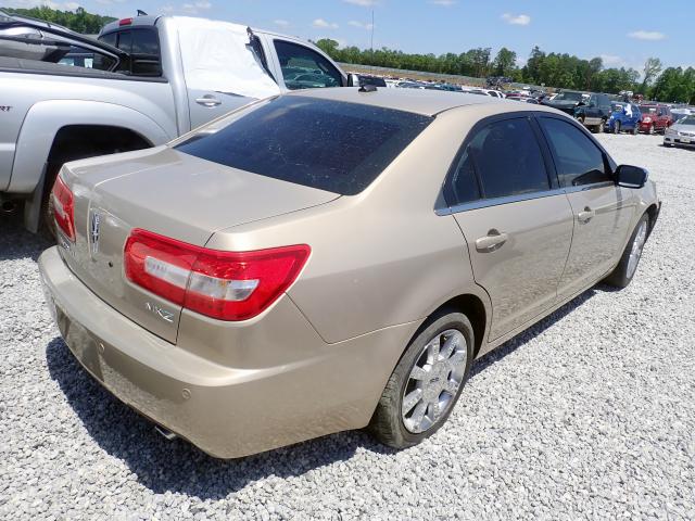 3LNHM26T18R656672 - 2008 LINCOLN MKZ GOLD photo 4