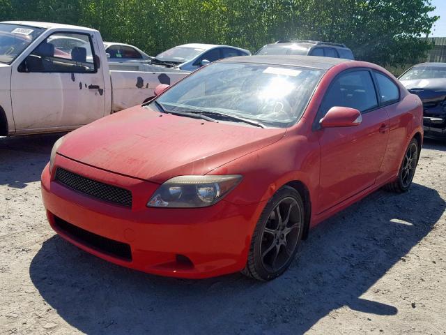 JTKDE177750052611 - 2005 TOYOTA SCION TC RED photo 2