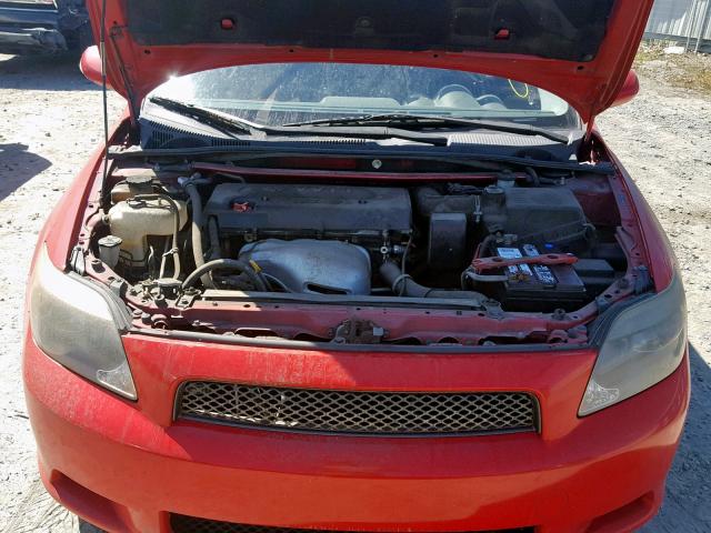 JTKDE177750052611 - 2005 TOYOTA SCION TC RED photo 7