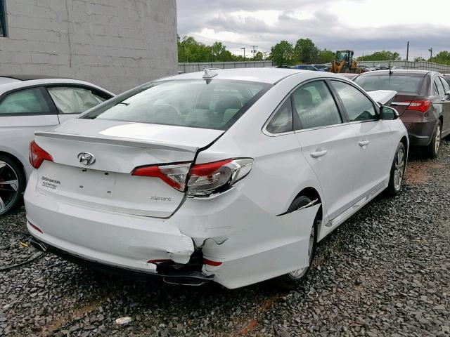 5NPE34AF6HH539762 - 2017 HYUNDAI SONATA SPO WHITE photo 4