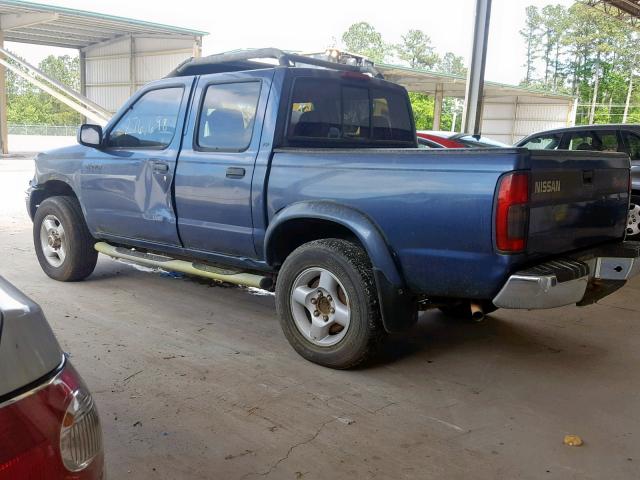 1N6ED27T2YC392718 - 2000 NISSAN FRONTIER C BLUE photo 3