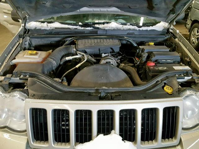 1J8GR48K38C181504 - 2008 JEEP GRAND CHER GRAY photo 7