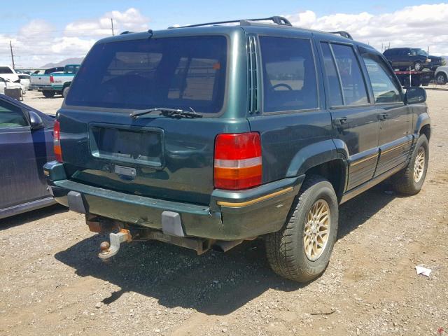 1J4GZ78Y0RC155113 - 1994 JEEP GRAND CHER GREEN photo 4