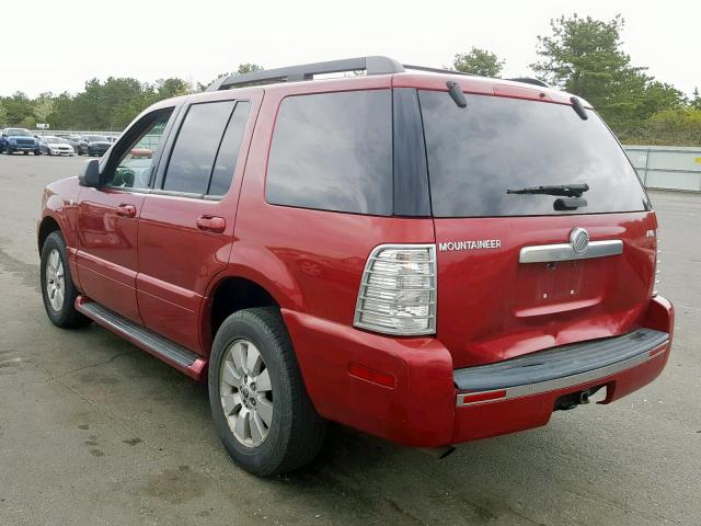 4M2EU46E46UJ00991 - 2006 MERCURY MOUNTAINEE RED photo 3