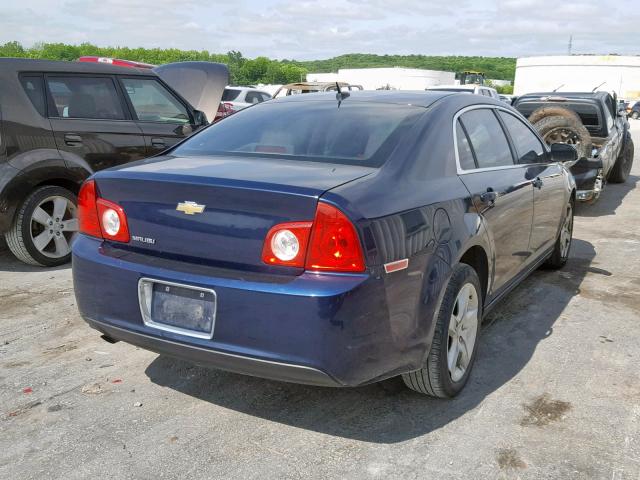 1G1ZB5EB4AF276519 - 2010 CHEVROLET MALIBU LS BLUE photo 4