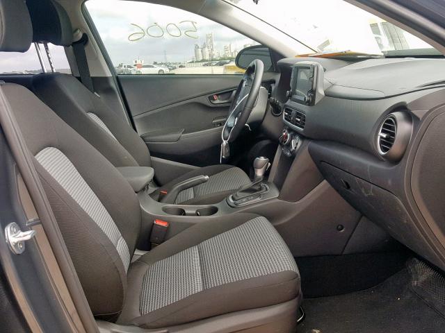 KM8K22AA0JU070092 - 2018 HYUNDAI KONA SEL GRAY photo 5