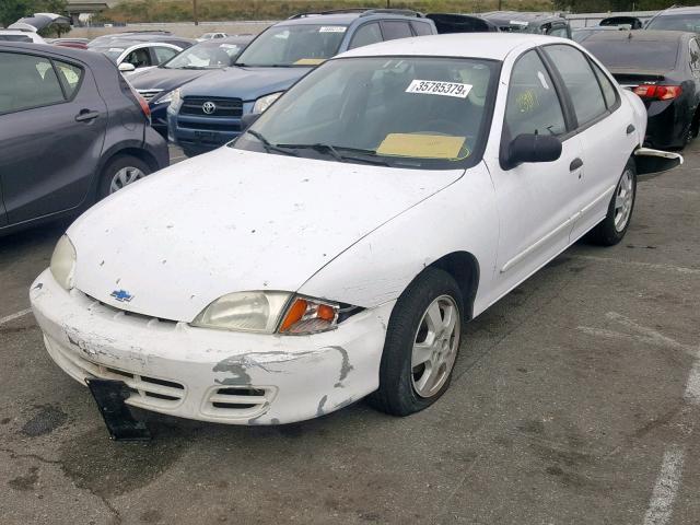 1G1JF524927430421 - 2002 CHEVROLET CAVALIER L WHITE photo 2