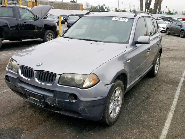 WBXPA73464WC37765 - 2004 BMW X3 2.5I GRAY photo 2