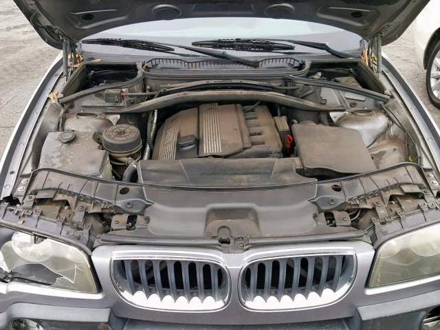 WBXPA73464WC37765 - 2004 BMW X3 2.5I GRAY photo 7