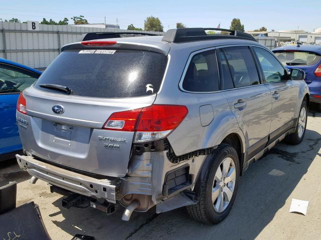 4S4BRDKC1A2363017 - 2010 SUBARU OUTBACK 3. SILVER photo 4