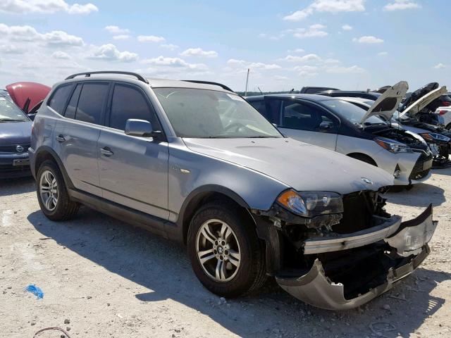 WBXPA93426WD34301 - 2006 BMW X3 3.0I SILVER photo 1