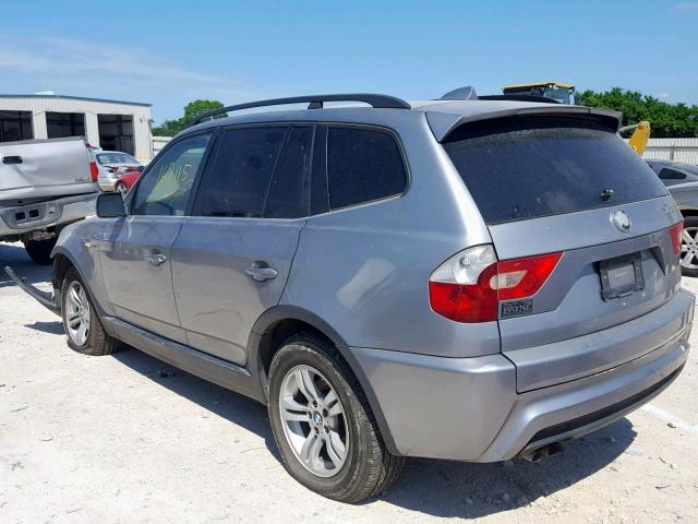 WBXPA93426WD34301 - 2006 BMW X3 3.0I SILVER photo 3