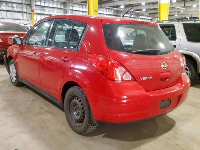 3N1BC1CP7BL378047 - 2011 NISSAN VERSA S RED photo 3