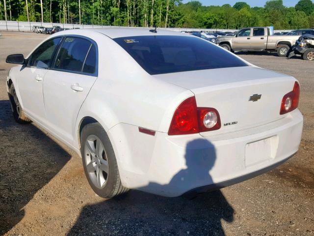 1G1ZB5E11BF159375 - 2011 CHEVROLET MALIBU LS WHITE photo 3