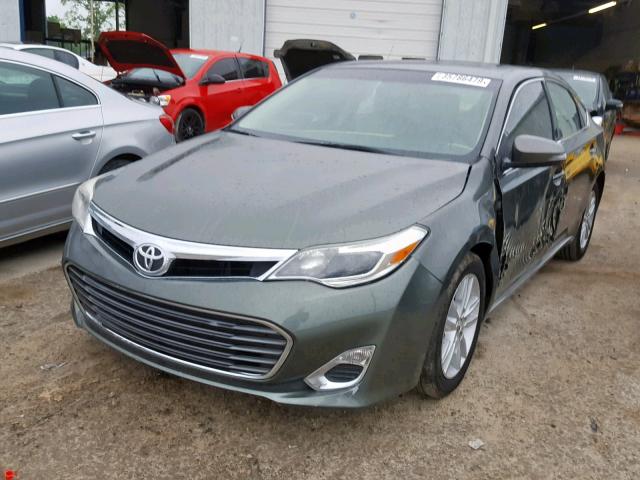 4T1BK1EB5DU014747 - 2013 TOYOTA AVALON BAS GREEN photo 2