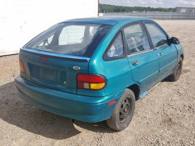 KNJLT06H0S6135977 - 1995 FORD ASPIRE TEAL photo 4